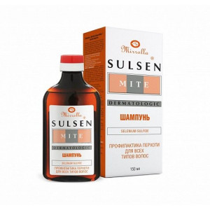 МИРРОЛЛА СУЛЬСЕН МИТЕ ШАМПУНЬ 1% 150МЛ. МИРРОЛЛА СУЛЬСЕН МИТЕ ШАМПУНЬ 1% 150МЛ.