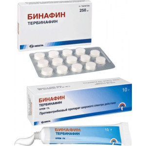 БИНАФИН 1% 10Г. №1 КРЕМ ТУБА БИНАФИН 1% 10Г. №1 КРЕМ ТУБА