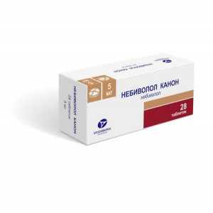 НЕБИВОЛОЛ 5МГ. №28 ТАБ. /КАНОНФАРМА/ НЕБИВОЛОЛ 5МГ. №28 ТАБ. /КАНОНФАРМА/