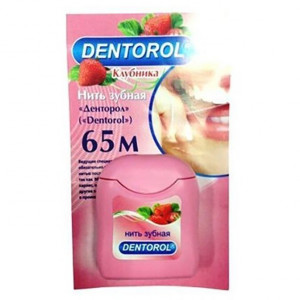 ДЕНТОРОЛ ЗУБ.НИТЬ 65М. ВОЩЕНАЯ КЛУБНИКА [DENTOROL]