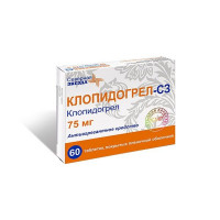 КЛОПИДОГРЕЛ-СЗ 75МГ. №60 ТАБ. П/П/О /СЕВЕРНАЯ ЗВЕЗДА/