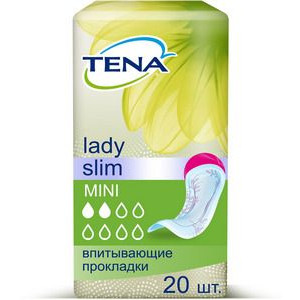 ТЕНА ЛЕДИ ПРОКЛАДКИ СЛИМ МИНИ №10 [TENA LADY]