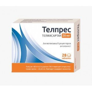 ТЕЛПРЕС 20МГ. №28 ТАБ. ТЕЛПРЕС 20МГ. №28 ТАБ.