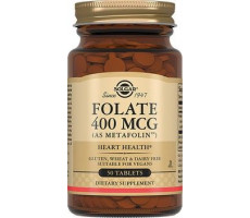 СОЛГАР ФОЛАТ (МЕТАФОЛИН) 400МКГ. №50 ТАБ. [SOLGAR]