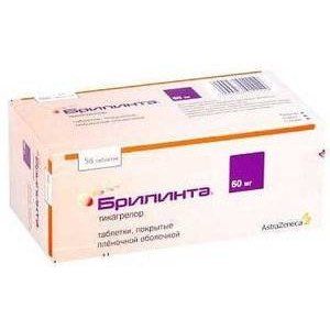 БРИЛИНТА 60МГ. №56 ТАБ. П/П/О /АСТРА ЗЕНЕКА/ БРИЛИНТА 60МГ. №56 ТАБ. П/П/О /АСТРА ЗЕНЕКА/