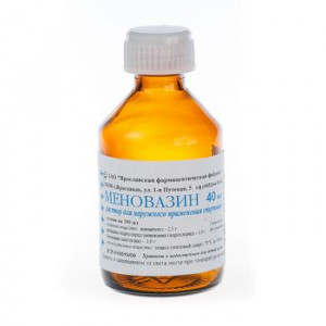МЕНОВАЗИН 40МЛ. №1 СПИРТ. Р-Р Д/НАРУЖ.ПРИМ. ФЛ. /ЯРОСЛАВСКАЯ ФФ/ МЕНОВАЗИН 40МЛ. №1 СПИРТ. Р-Р Д/НАРУЖ.ПРИМ. ФЛ. /ЯРОСЛАВСКАЯ ФФ/