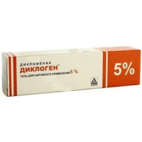 ДИКЛОГЕН 5% 100Г. ГЕЛЬ Д/НАРУЖ.ПРИМ. ТУБА /АДЖИО/