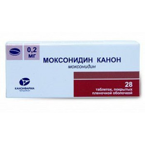 МОКСОНИДИН-КАНОН 0,2МГ. №60 ТАБ. П/П/О БЛИСТ. /КАНОНФАРМА/