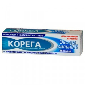 КОРЕГА КРЕМ Д/ФИКС. ЗУБ.ПРОТЕЗОВ 40Г. ЭКСТРА СИЛЬНЫЙ МЯТА [COREGA]