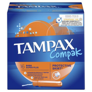 ТАМПАКС ТАМПОНЫ КОМПАК СУПЕР ПЛЮС АППЛ. №16 [TAMPAX]