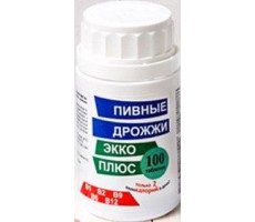 ЭККО ПЛЮС ПИВНЫЕ ДРОЖЖИ Б/ДОБАВОК 450МГ. №100 ТАБ.