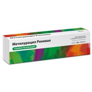 МЕТИЛУРАЦИЛ РЕНЕВАЛ 10% 25Г. МАЗЬ Д/МЕСТ. И НАРУЖ.ПРИМ. ТУБА